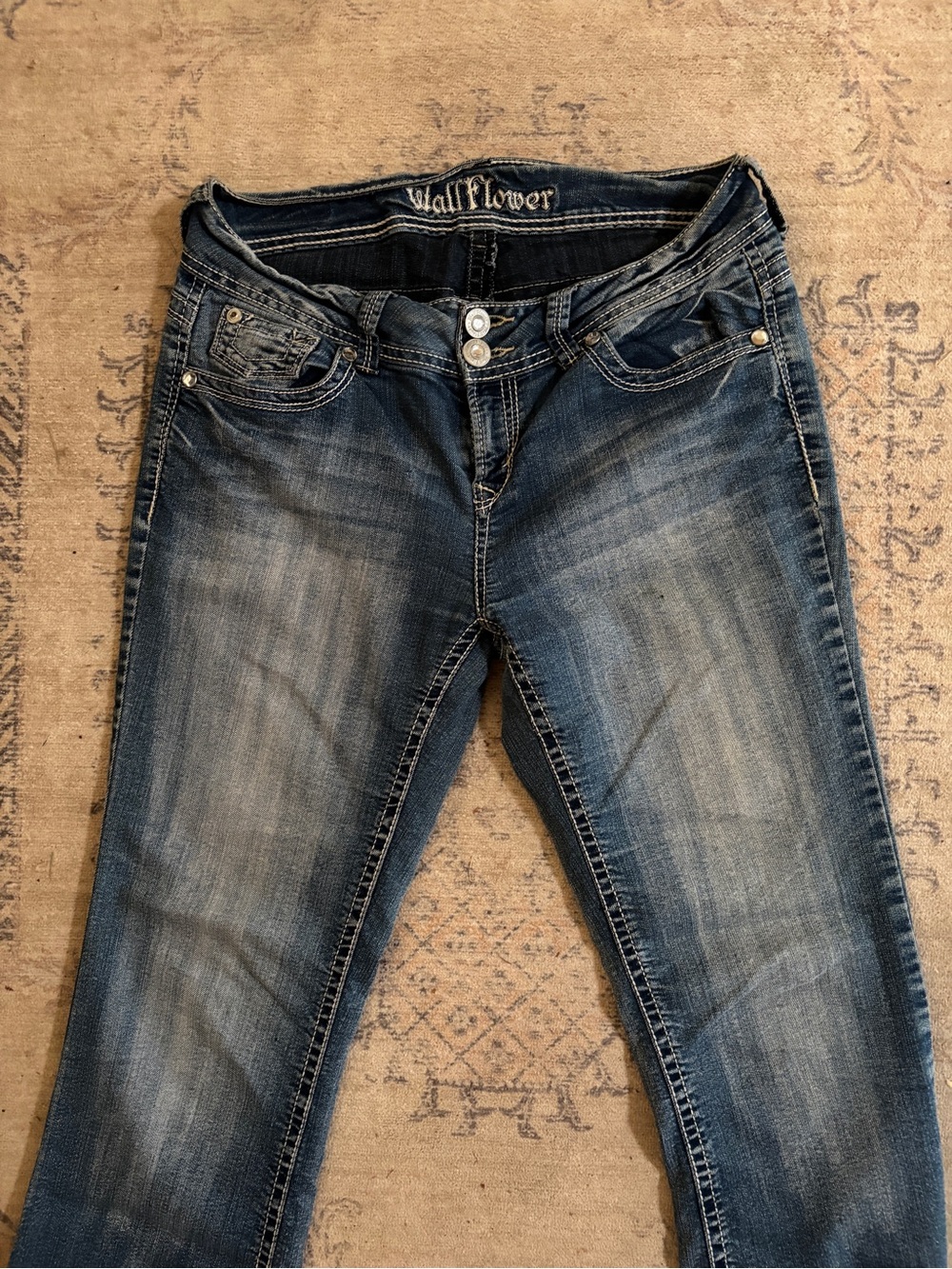 Wallflower Women's Medium Dark Blue Skinny Jeans